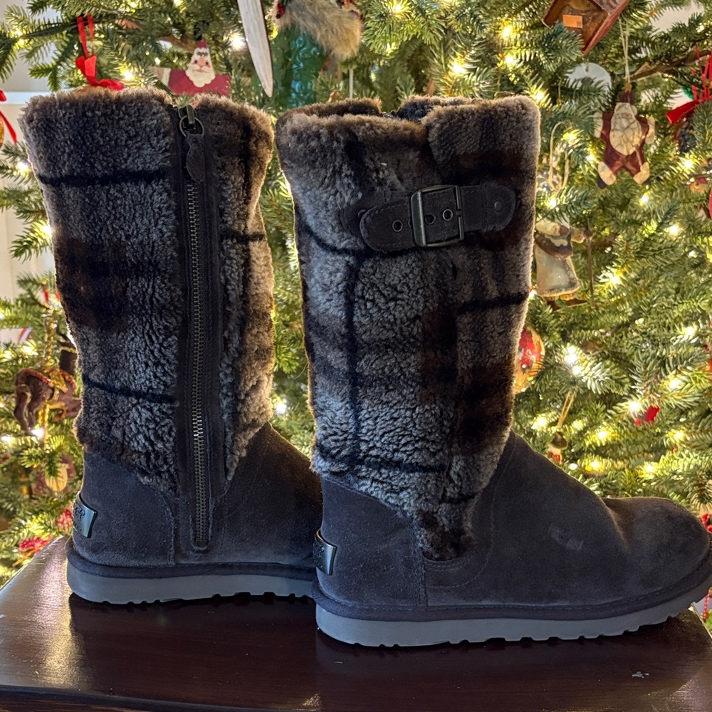 UGG Katarina Plaid Espresso Boot